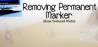 Removing Permanent Marker From Textured