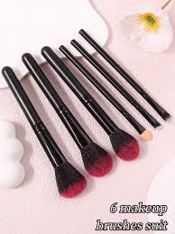 6pcs full set makeup brushes for