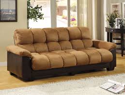 brantford sofa bed in camel microfiber