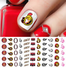 ottawa senators hockey nail art decals