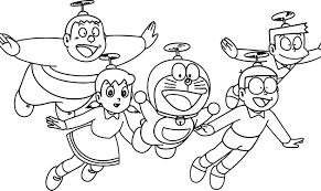 36+ Tranh tô màu Nobita đáng yêu cho bé tập tô