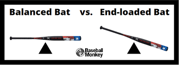 softball bat weight end loaded vs