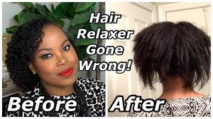 hair relaxer gone wrong my hair is