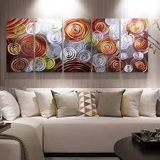 Swirls 3d Abstract Metal Oil Painting