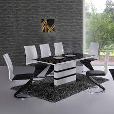 black glass dining table