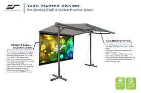 Projector screen pvc material gain. Yard Master Awning Series Awning And Projector Screen Combined