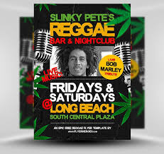 free reggae flyer template flyerheroes