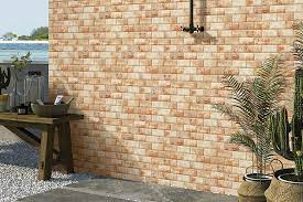 Buy Copper Brick Tile Ceramic Wall