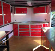 enclosed trailer cabinet layout
