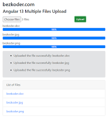 angular 13 multiple files upload