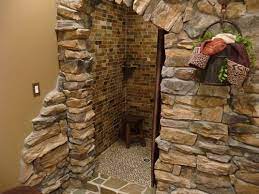 Shower Cave Rustic Bathrooms