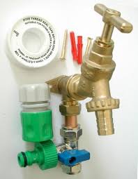 outside tap kit with permanent hose