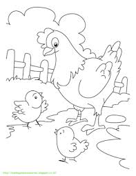 Mewarnai ayam gif gambar animasi. 15 Gambar Mewarnai Ayam Untuk Anak Paud Dan Tk