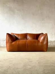 le bambole sofa in cognac leather by