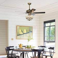 indoor bronze metal frame ceiling fan