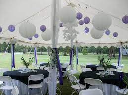 party tent decorations