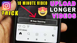 upload longer videos on insram