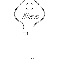 flat steel master key blank 1718k