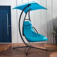 By being able to affix to the beach chair the unique design limits any sort of issues with the wind. Freeport Park Delilah Hanging Chaise Lounger With Stand Reviews Wayfair