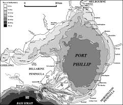 Bathymetric Map Of Port Phillip Victoria Adapted From