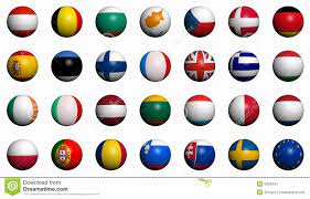 Vlaggen Van De Landen Van De Europese Unie Stock Illustratie - Illustration  of naturaliseer, kleuren: 5823642