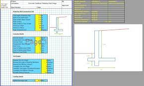 Cantilever Retaining Wall Design Excel