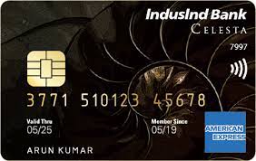 Check your indusind bank credit card eligibility offers fee charges reward points apply online instantly at indialends. Celesta