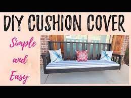 diy porch swing cushion cover how to