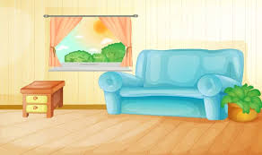 cartoon living room vector images