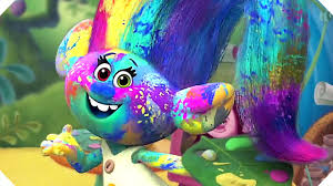 Troll movie, colorful, rainbow, animation, cute, dance, sing,