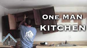 Take your time and get it right. Install Replace Kitchen Cabinets By Yourself Easy Home Mender Youtube