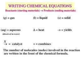 Ppt Writing Chemical Equations