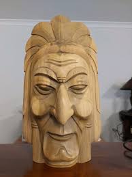 American Indian Chief Wood Carving 47