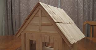 Basswood And Popsicle Stick Doll House