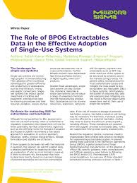 The Role Of Bpog Extractables Data In The Effective Adoption