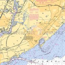 New York Great Kills Harbor Staten Island Nautical Chart Decor