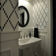 stenciled bathroom walls design ideas