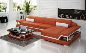Modern Leather Sectional Modern Sofa Set