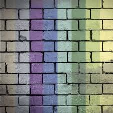 wall bricks rainbow wallpaper 1024x1024