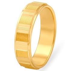round designer real gold ring for gents