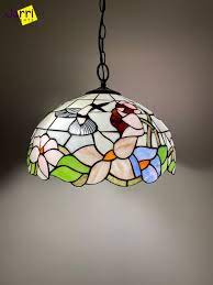 Humming Bird Tiffany Hanging Lamp