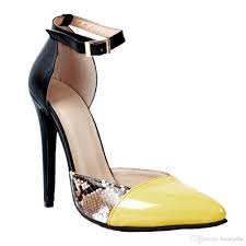Kolnoo Womens Handmade Dorsay Patchwork High Heel Pointed Toe Party Dress Summer Pumps Shoes Black Xd391