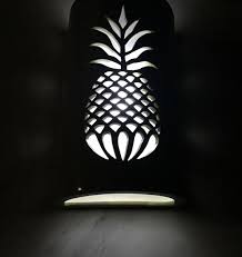 pineapple wall sconce tropical decor