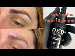 saline permanent makeup tattoo removal