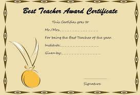 Best Teacher Certificate Templates 10 Fresh Ideas