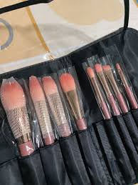 ombré makeup brush 8pcs set with pouch