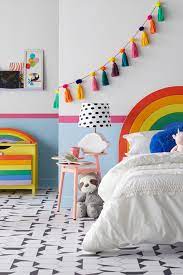 25 dreamy rainbow themed bedroom for