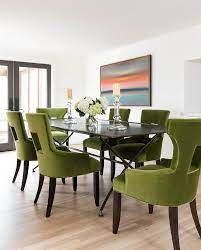 Green Velvet Dining Chairs At Black X