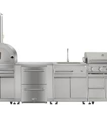Outdoor Kitchen Pizza Oven And Cabinet