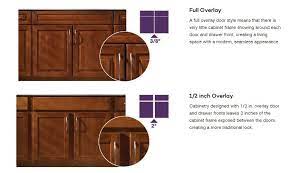 cabinetry options full overlay vs 1 2
